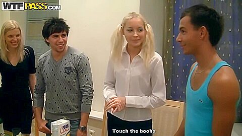 Marya Tight, Sabina Gruda And Rita Elizabeth - Celebrating Exams With Hot College Sluts